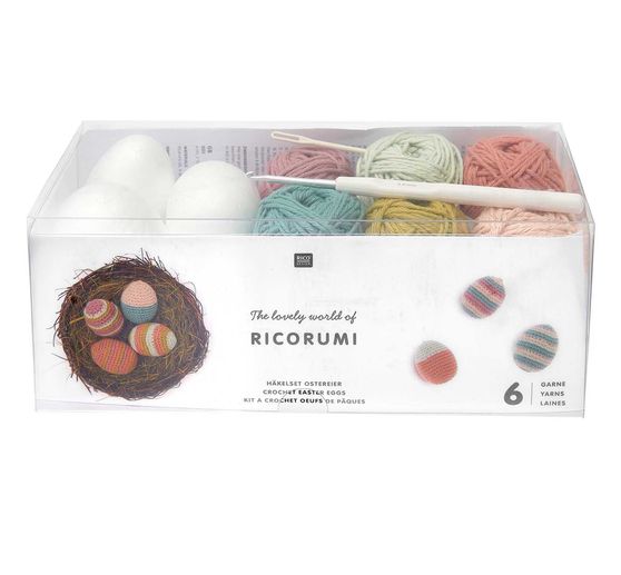 Rico Design Ricorumi Crochet set "Easter eggs Earthy"